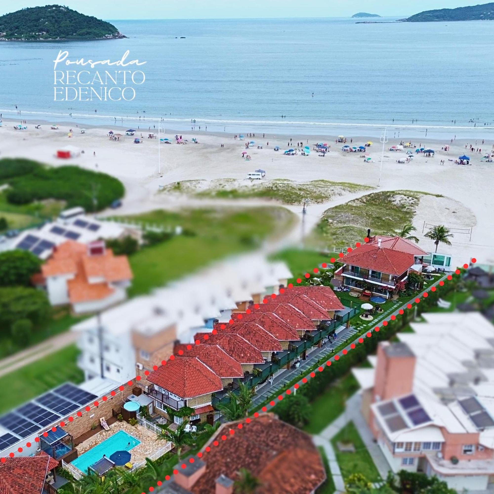 Pousada Recanto Edenico - A Beira Mar Da Praia Ponta Do Papagaio, Palhoca Sc Exterior foto