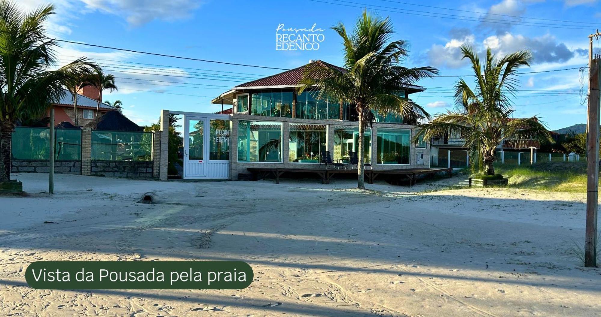 Pousada Recanto Edenico - A Beira Mar Da Praia Ponta Do Papagaio, Palhoca Sc Exterior foto