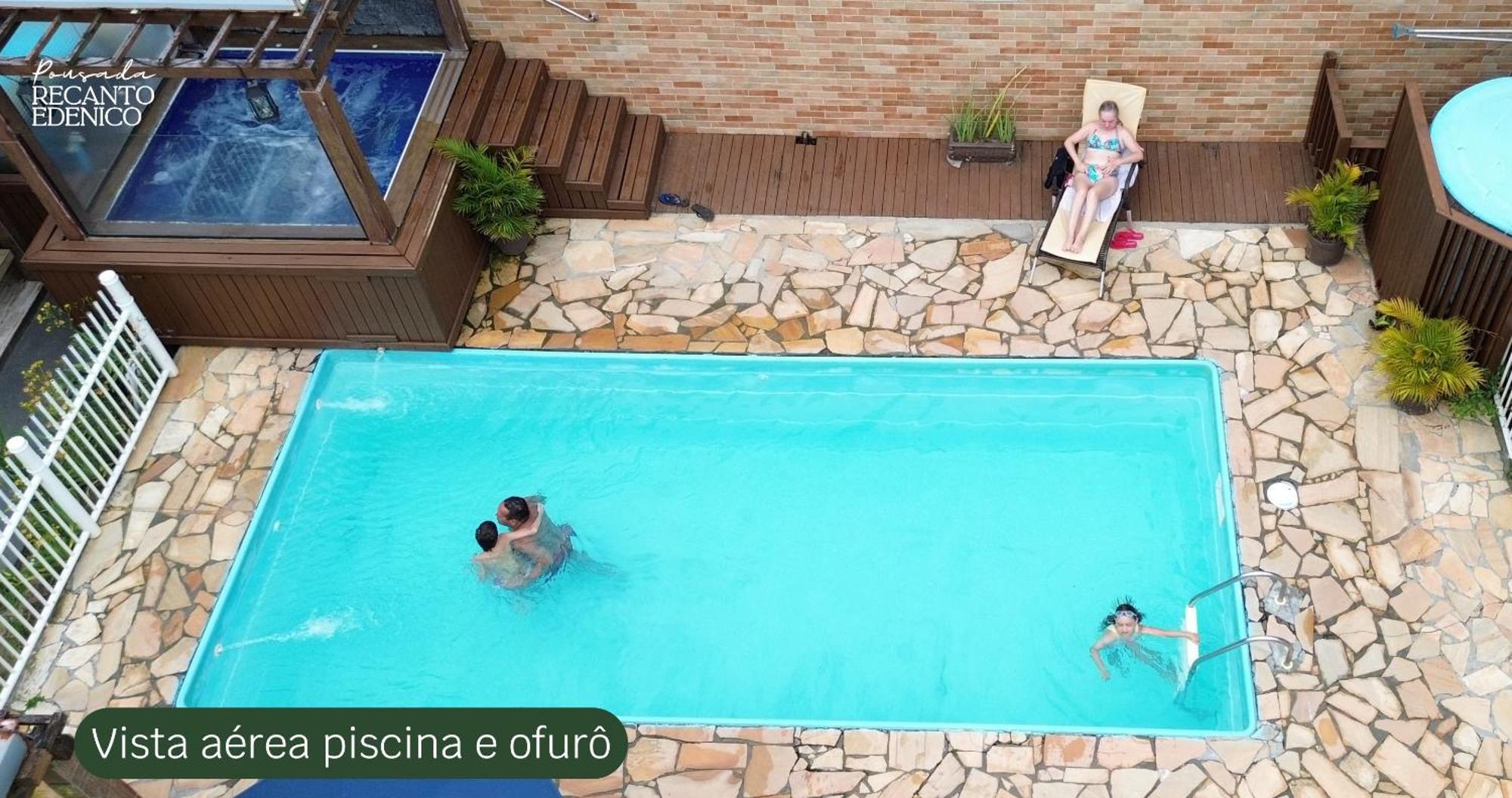 Pousada Recanto Edenico - A Beira Mar Da Praia Ponta Do Papagaio, Palhoca Sc Exterior foto